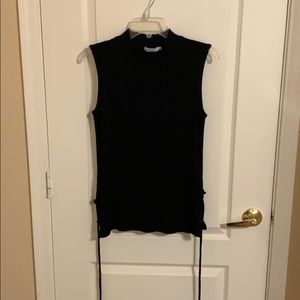 Redhaute Black Knitted Tank Top